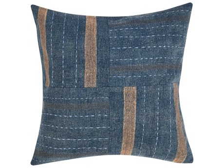 Villa by Classic Home Origin Denim Blue Pillow