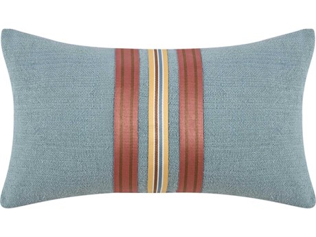 Villa by Classic Home Breton Blue Throw Pillow