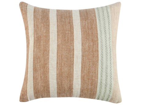 Villa by Classic Home Cherry Hazel Brown Throw Pillow
