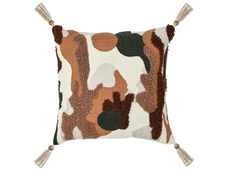 Villa by Classic Home Caney Chestnut Throw Pillow