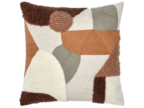Villa by Classic Home Wallace Orange Throw Pillow