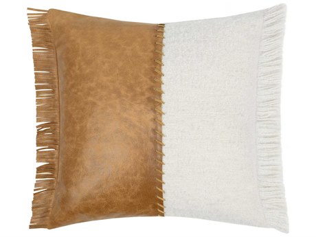 Villa by Classic Home Haris Ivory Throw Pillow