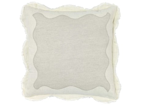 Villa by Classic Home Tollo Ivory Throw Pillow