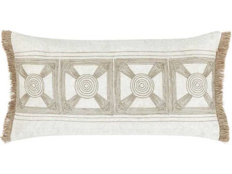 Villa by Classic Home Baia Natural Throw Pillow