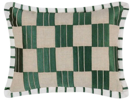 Villa by Classic Home Zahro Green Throw Pillow
