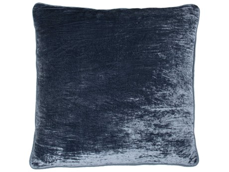 Villa by Classic Home Lexington Denim Blue Throw Pillow