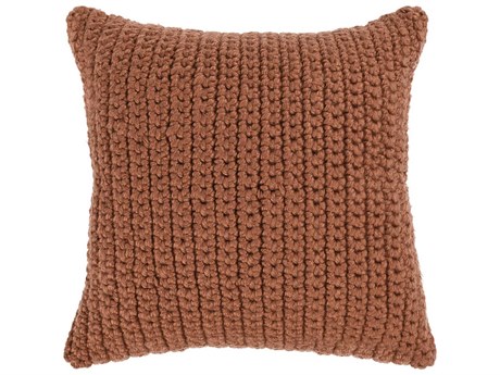 Villa by Classic Home Prism Terra Cotta Throw Pillow