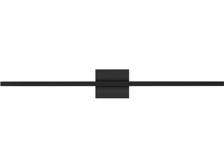 Visual Comfort Modern Banda 1-Light Matte Black Vanity Light