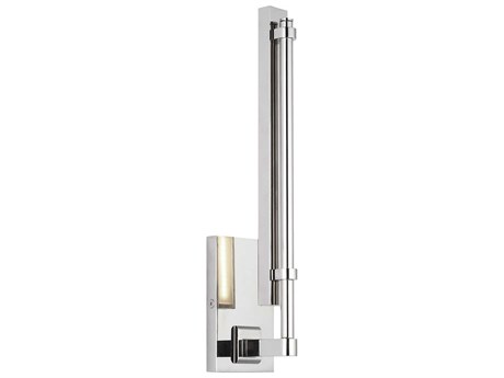 Visual Comfort Modern Kal 1-Light Polished Nickel Wall Sconce