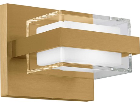 Visual Comfort Modern Kamden 1-Light Natural Brass Wall Sconce