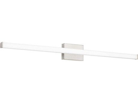Visual Comfort Modern Lufe 1-Light Satin Nickel Vanity Light