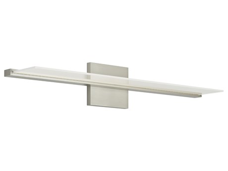 Visual Comfort Modern Span 1-Light Satin Nickel Vanity Light