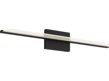 Visual Comfort Modern Span 1-Light Nightshade Black Vanity Light