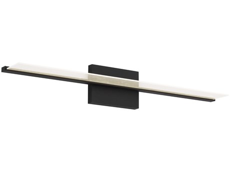Visual Comfort Modern Span 1-Light Nightshade Black Vanity Light