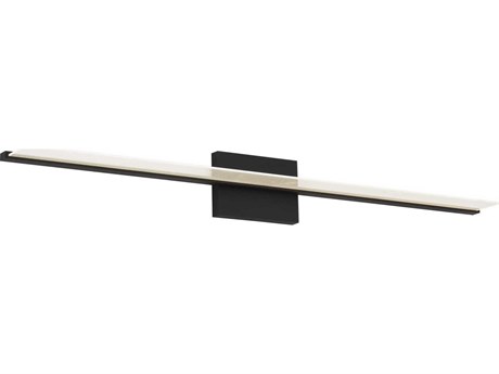 Visual Comfort Modern Span 1-Light Nightshade Black Vanity Light