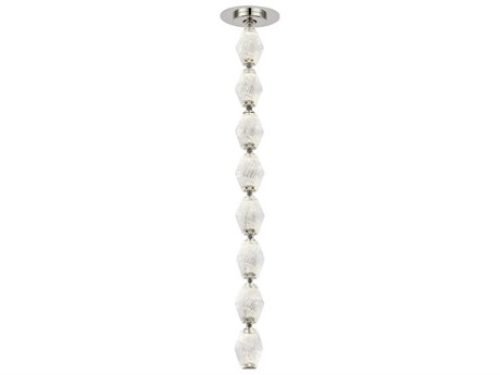 Visual Comfort Modern Collier 1-Light Polished Nickel Linear Mini Pendant