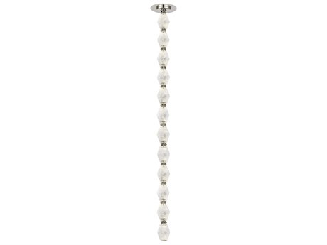 Visual Comfort Modern Collier 1-Light Polished Nickel Linear Mini Pendant