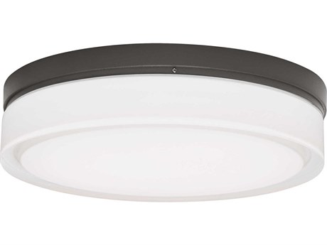 Visual Comfort Modern Cirque 1-Light Antique Bronze Flush Mount