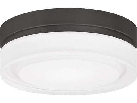 Visual Comfort Modern Cirque 1-Light Antique Bronze Flush Mount