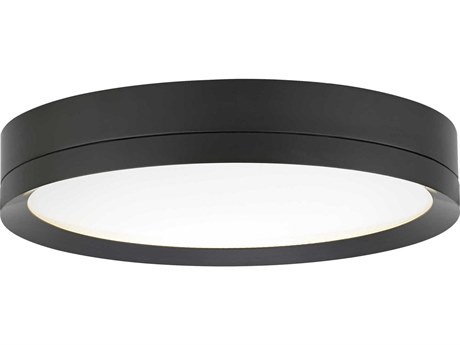 Visual Comfort Modern Finch 1-Light Antique Bronze Round Flush Mount