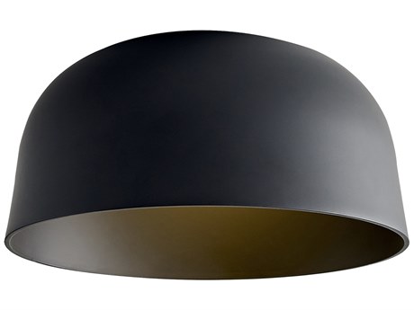 Visual Comfort Modern Foundry 1-Light Nightshade Black Flush Mount