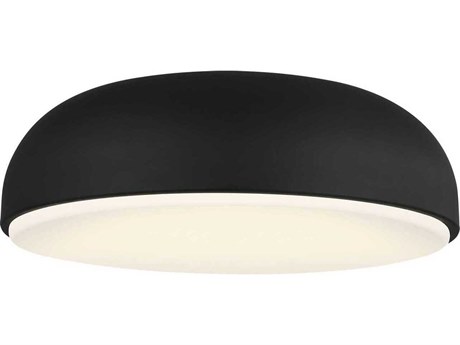 Visual Comfort Modern Kosa 1-Light Nightshade Black Flush Mount