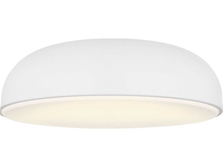 Visual Comfort Modern Kosa 1-Light Matte White Flush Mount
