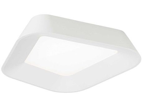 Visual Comfort Modern Rhonan 1-Light Matte White Flush Mount