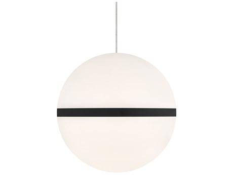 Visual Comfort Modern Hanea 1-Light Nightshade Black Globe Mini Pendant