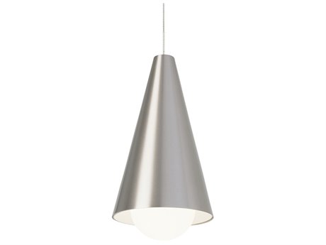 Visual Comfort Modern Joni 1-Light Satin Nickel Mini Pendant