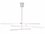 Visual Comfort Modern Klee 56" Wide 3-Light Natural Brass Linear Chandelier  VCM700KLE6NBLED930