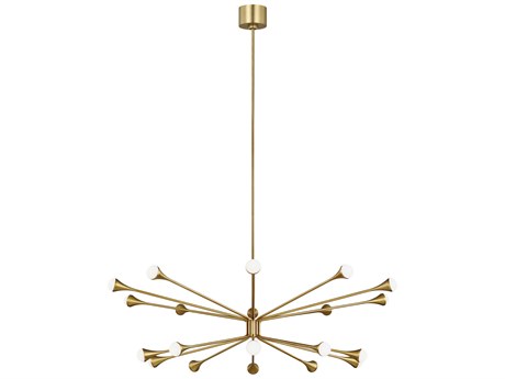 Visual Comfort Modern Lody 20-Light Aged Brass Chandelier