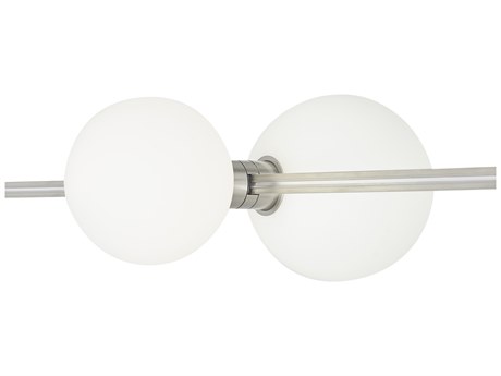 Visual Comfort Modern Orbs 1-Light Satin Nickel Globe Spot Light
