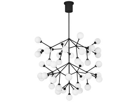 Visual Comfort Modern Mara 45-Light Matte Black Chandelier