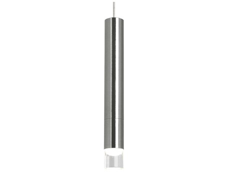 Visual Comfort Modern Moxy 1-Light Satin Nickel Cylinder Linear Mini Pendant