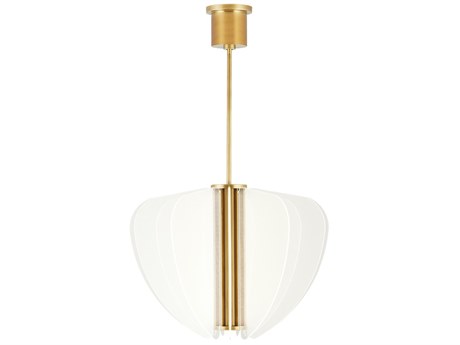 Visual Comfort Modern Nyra 1-Light Plated Brass Pendant