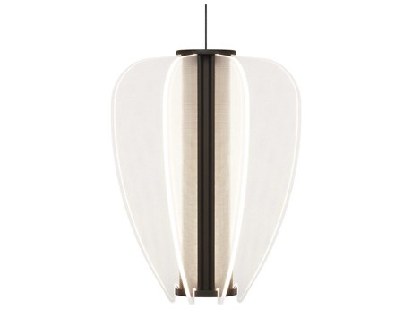 Visual Comfort Modern Nyra 1-Light Nightshade Black Mini Pendant