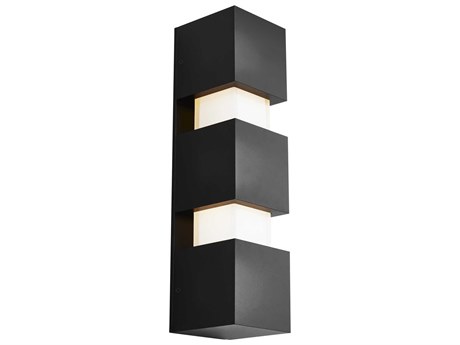Visual Comfort Modern Leagan 1-Light Black Wall Sconce