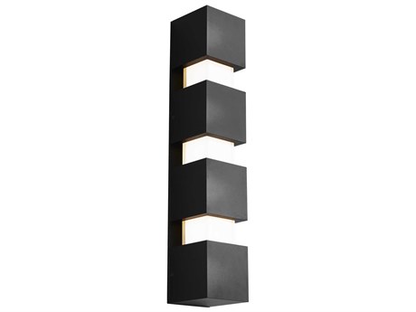 Visual Comfort Modern Leagan 1-Light Black Wall Sconce