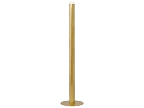 Visual Comfort Modern Ebell Natural Brass Floor Lamp