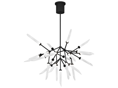 Visual Comfort Modern Spur 25-Light Matte Black Chandelier