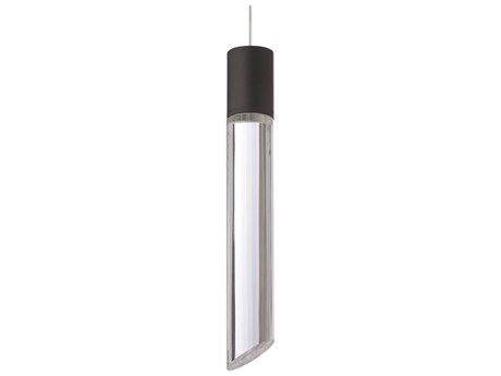Visual Comfort Modern Tibor 1-Light Black Linear Mini Pendant