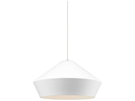 Visual Comfort Modern Brummel 1-Light Black White Pendant
