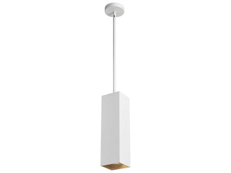 Visual Comfort Modern Exo 1-Light Matte White Gold Haze Mini Pendant