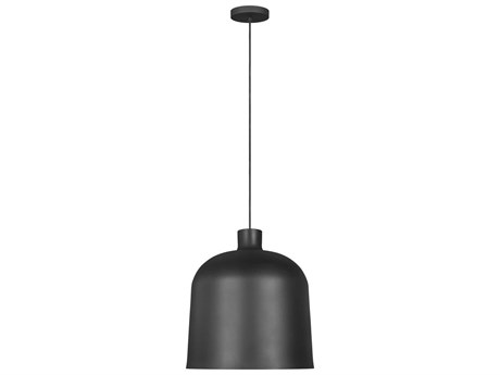Visual Comfort Modern Foundry 1-Light Nightshade Black Pendant