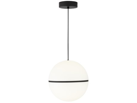 Visual Comfort Modern Hanea 1-Light Nightshade Black Globe Pendant