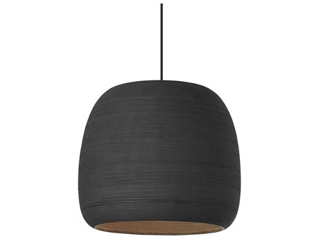 Visual Comfort Modern Karam 1-Light Black Mini Pendant
