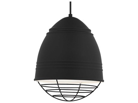 Visual Comfort Modern Loft 1-Light Black Mini Pendant