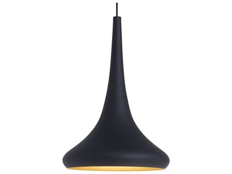 Visual Comfort Modern Noema 1-Light Black Gold Mini Pendant