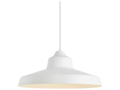 Visual Comfort Modern Zevo 1-Light Matte White Pendant